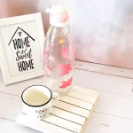 شیشه شیر طرح گاو صورتی