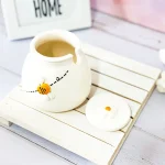 عسل خوردی سرامیکی طرح زنبور