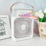 پنکه مه پاش سفید رومیزی مدل توربو